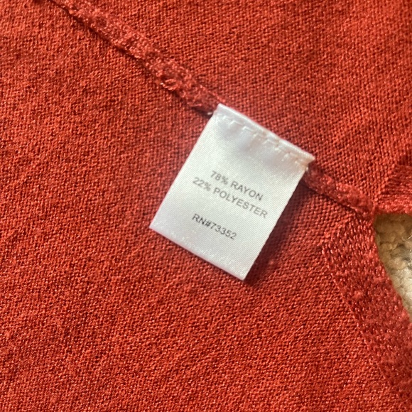 Burnt orange sweater/cardigan - Picture 5 of 8